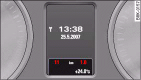 Instrument cluster: Mileage recorder