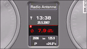 On-board computer: Average fuel consumption