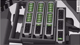 Diagram of fuse panel