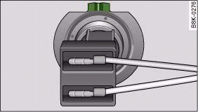 Bulb with connector: The lug on the base of the bulb is highlighted