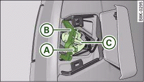 Boot lid: Removing bulb carrier