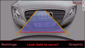 MMI display: Red line makes contact with bumper