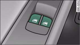 Fig. 45 Detail of the driver's door: Controls