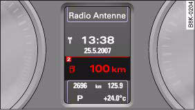 Fig. 17 On-board computer: Fuel range