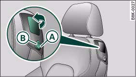 Fig. 72 Driver's seat: easy-entry controls