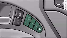 Fig. 73 Driver's door: Seat memory