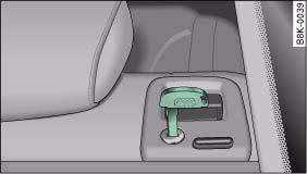 Fig. 88 Locking the backrest