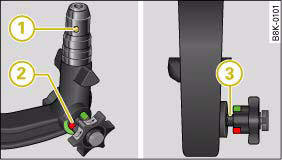 Fig. 198 Removable towing bracket: Ball joint