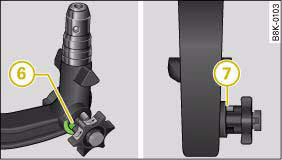 Fig. 201 Removable towing bracket: Safety check