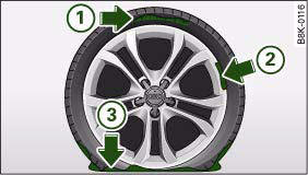 Fig. 227 The Tyre Mobility System is NOT suitable for repairing this type of