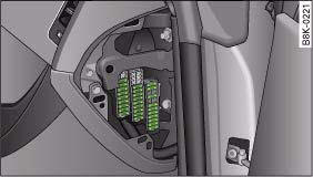 Fig. 243 Diagram of fuse box (left-hand drive vehicle)