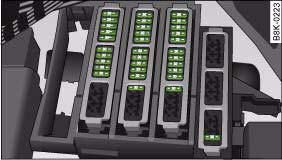 Fig. 244 Diagram of fuse panel