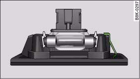 Fig. 262 Number plate light: Retaining element