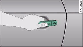 Audi advanced key: Unlocking one of the doors