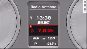 On-board computer: Average fuel consumption