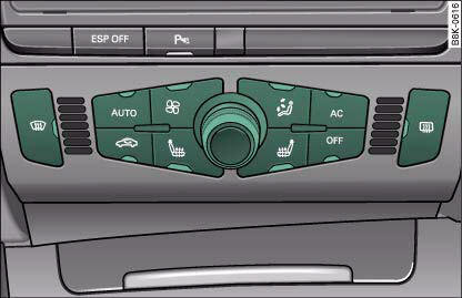 Controls for deluxe automatic air conditioner