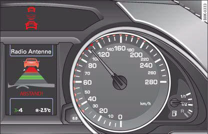 Instrument cluster: Driver intervention prompt