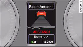 Instrument cluster: Display