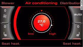 Display: Temperature setting