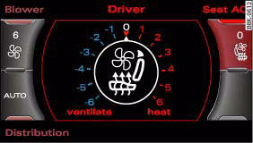 Display: Seat heating/ventilation