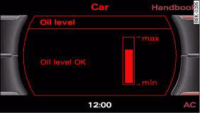 Display: Oil level